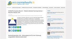 Desktop Screenshot of medizinernachwuchs.de